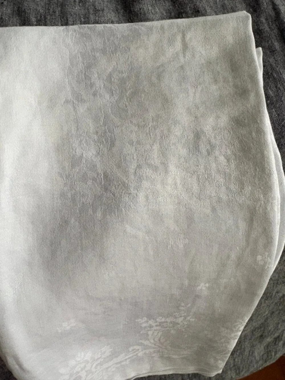 Antique Linen Damaslk Floral Pattern Napkins set of 10